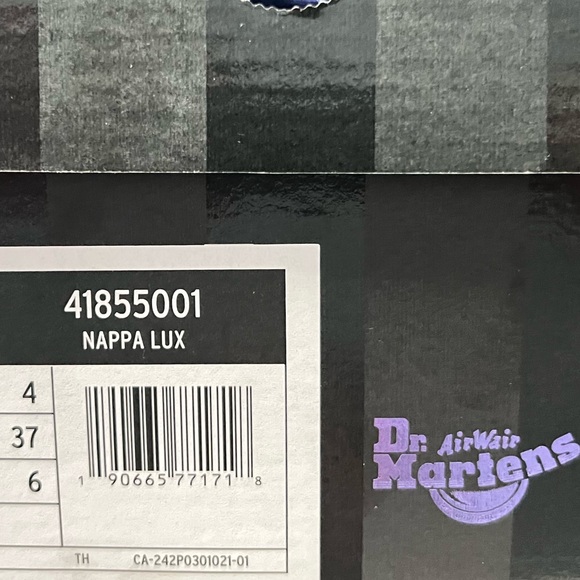 Dr. Martens Wednesday Mary Janes Nappa Lux in Black - Picture 2 of 8